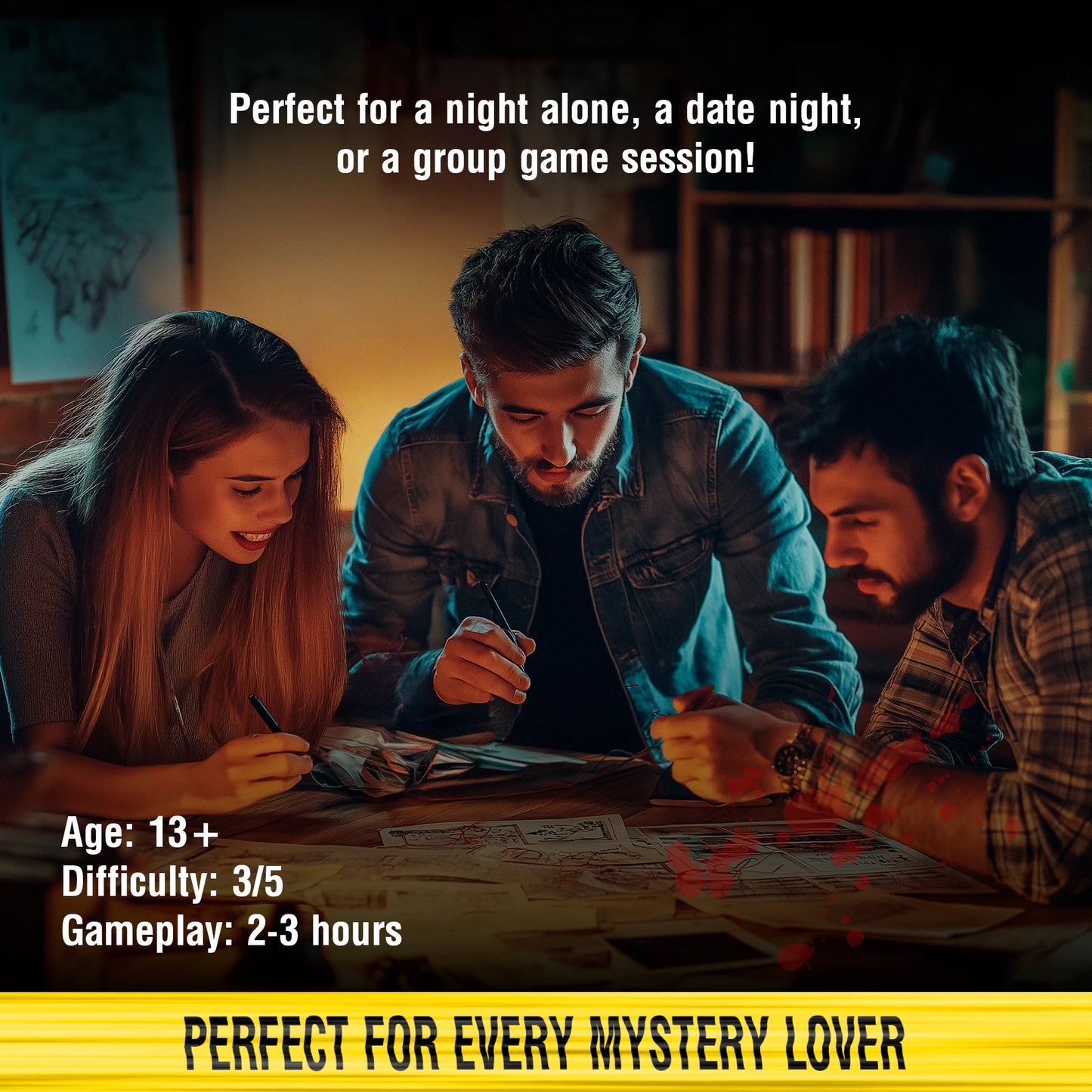 Murder at Mancino Mansion | Cold Case Files Investigations - Perfect for Individuals, Date Nights, Dinner Parties and Hosting