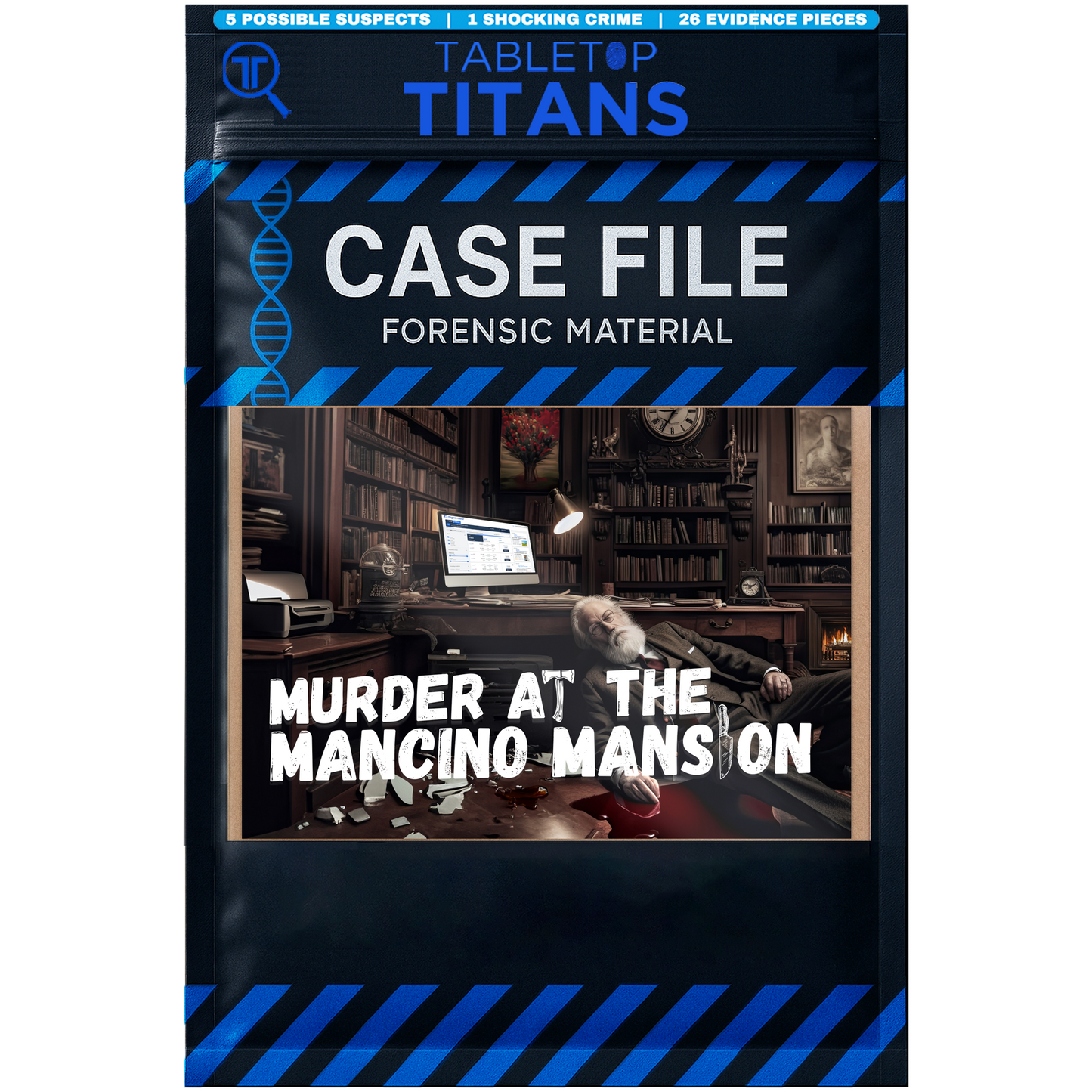 Murder at Mancino Mansion | Cold Case Files Investigations - Perfect for Individuals, Date Nights, Dinner Parties and Hosting